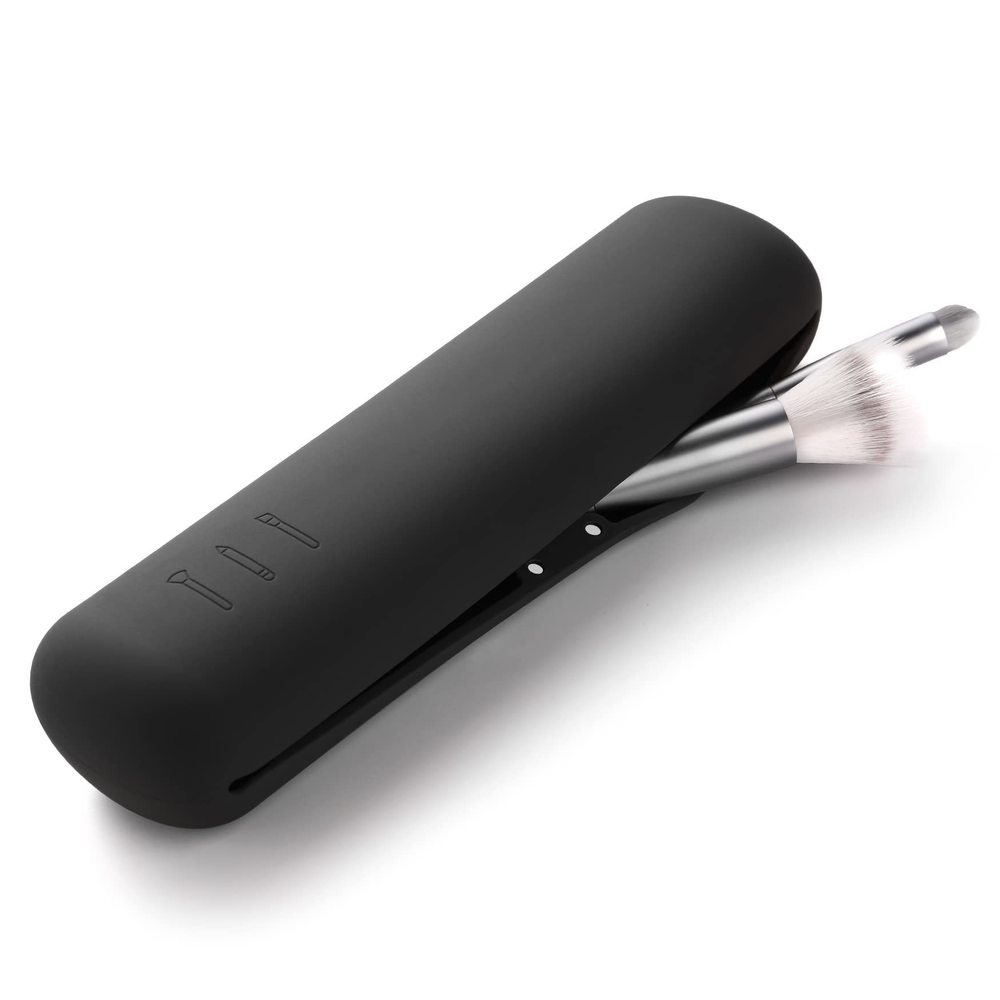 Large Travel Makeup Brush Holder, Magnetic Anti-fall Out Silicon Portable💓